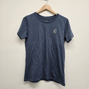 Outdoor Life Women's Size Medium Blue Classic Logo Crew T-Shirt Tee Shirt Top